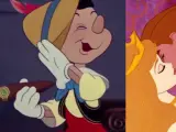 Imágenes de 'Pinocho' y 'La bella durmiente'