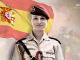La princesa de Asturias, vestida de dama cadete en la Academia General Militar