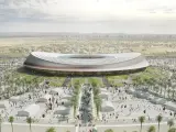 Render con el proyecto final para el estadio en Casablanca.