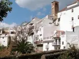 Vista panorámica de Salares, el pueblo con menos habitantes de Málaga.