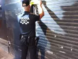 Policía de Murcia precinta un local