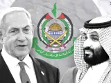 Benjamin Netanyahu y Mohammed bin Salman.