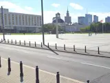 La Policía ha desalojado la plaza de Pilsudski.