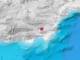 Epicentro del terremoto en Almería