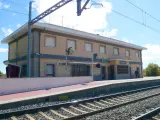 Estación de tren de Gallur.