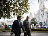 Almeida y el alcalde de Barcelona, Jaume Collboni DIEGO RADAMES 17/10/2023