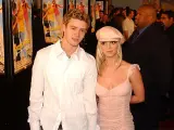 Justin Timberlake y Britney Spears en febrero de 2002.