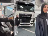 Las mujeres también quieren ser camioneras, esta es la historia de Sanaa
