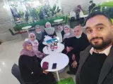 Ahmed Hamdan y su familia.