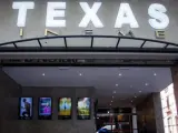 La antigua entrada de los cines Texas antes de su cierre.