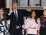 La familia real asiste al concierto por la paz de los Premios Princesa de Asturias