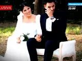 Isa Pantoja y Asraf Beno en una imagen exclusiva de su boda, en 'TardeAR'.