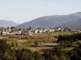 Vista general de Larouco, uno de los pueblo menos poblados de Galcia.