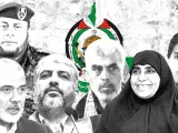 Seis de los principales responsables políticos y militares de Hamás.