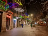 Una imagen virtual de las luces de Navidad del paseo Sant Joan.