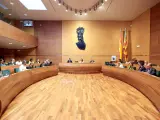 Pleno del Ayuntamiento de Valencia de este martes en las instalaciones de la Diputación de Valencia.