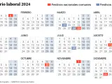 Calendario laboral en España 2024