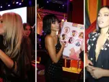 Lola Índigo, Aitana y Chanel en en Los40 Music Awards.