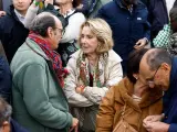 La expresidenta de la Comunidad de Madrid Esperanza Aguirre, en la manifestación contra la amnistía en Madrid