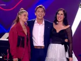 Tatiana Delalvz, Xavi Martínez y Diana Navarro, en 'Dúos increíbles'.