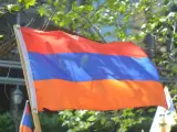 Imagen de archivo de una bandera de Armenia.