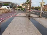 El paseo peatonal del Paseo Marítimo de Palma permanecerá cerrado todo el día por el temporal