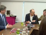Reuni&oacute;n de Carles Puigdemont con la c&uacute;pula de JxCat en Bruselas.
