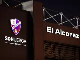 Exterior del estadio del Huesca, El Alcoraz.