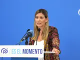 La secretaria general y portavoz parlamentaria del Partido Popular de Castilla-La Mancha, Carolina Agudo.