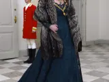 COPENHAGUE (DINAMARCA), 06/11/2023.- La reina Margarita de Dinamarca a su llegada a la cena de gala ofrecida en el Palacio de Christiansborg, dentro de la visita de estado de tres días de los reyes de España a Dinamarca, este lunes en Copenhague. EFE/ Juanjo Martín