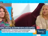 Sofía Cristo entrevista a Bárbara Rey en 'Espejo Público'.