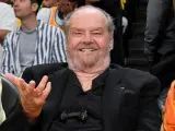 Jack Nicholson en su aparición pública más reciente, un partido de Los Angeles Lakers en mayo de 2023