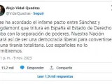 El tuit de Vidal Quadras