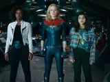 Teyonah Parris, Brie Larson e Iman Vellani en 'The Marvels'