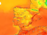 Mapa de temperaturas para este domingo