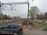 Vías de tren en una zona de Riazán, Moscú.