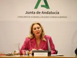 La consejera de Econom&iacute;a, Hacienda y Fondos Europeos de la Junta de Andaluc&iacute;a, Carolina Espa&ntilde;a.