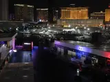 Vista general del paddock del Gran Premio de Las Vegas.