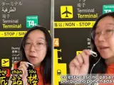 La usuaria de Tik Tok explica que la traducción de la palabra "terminal" al chino está mal hecha.