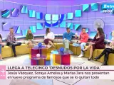 Jesús Vázquez, Marisa Jara y Soraya Arnelas, en 'Vamos a ver'.