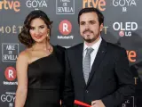 Alberto Garzón y Anna Ruiz, en los premios Goya de 2018.