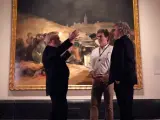El director Ridley Scott y el actor Joaquin Phoenix hicieron un recorrido por el Museo del Prado en el que pudieron contemplar la obra de Goya.