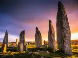 Las antiguas piedras de Callanish, Escocia