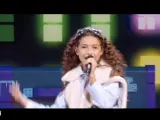 Sandra Valero actuando en Eurovision Junior