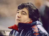 Terry Venables en la Copa de Europa 1986.