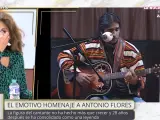 Lolita Flores, emocionada en 'TardeAR' por el homenaje a Antonio Flores.