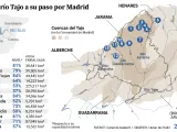 Río Tajo a su paso por la Comunidad de Madrid.