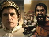 Joaquin Phoenix en 'Napoleón' y Gerard Butler en '300'