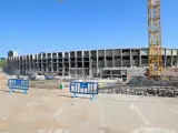 El Camp Nou, en obras.