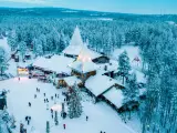 Rovaniemi, en la Laponia finlandesa, el hogar de Santa Claus.
